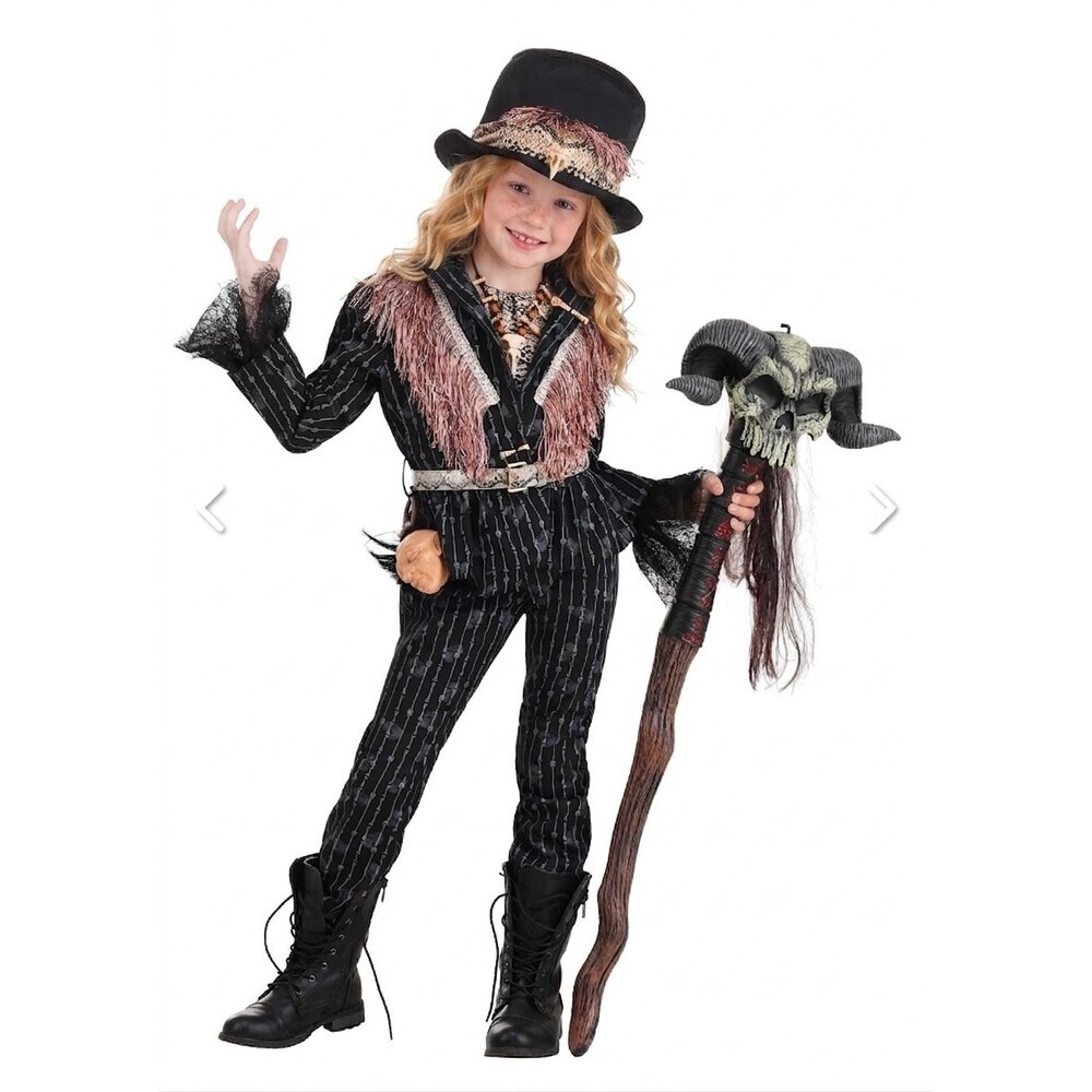 Premium Girl's Witch‎ Doctor Costume Medium New NWT Halloween Cosplay Spooky